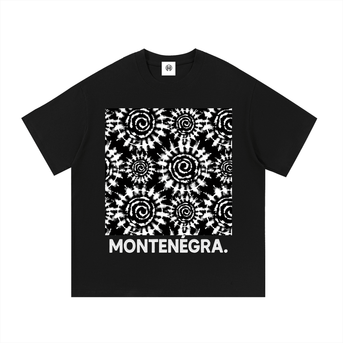 Montenégra box tee - Premium Black and White