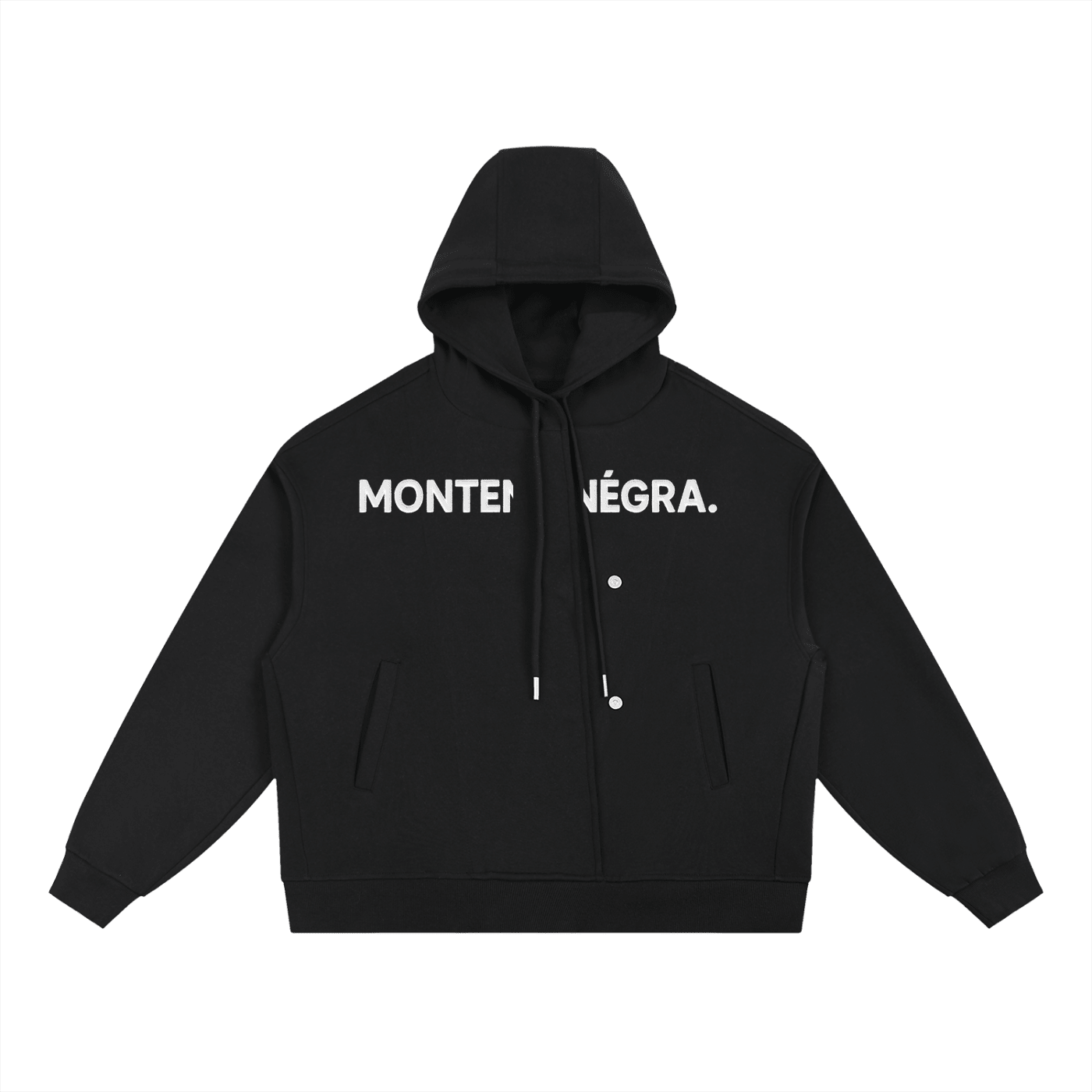 The Ultimate Guide to Styling the Montenégra Boxy Button Placket Hoodie in Black and White - Montenégra