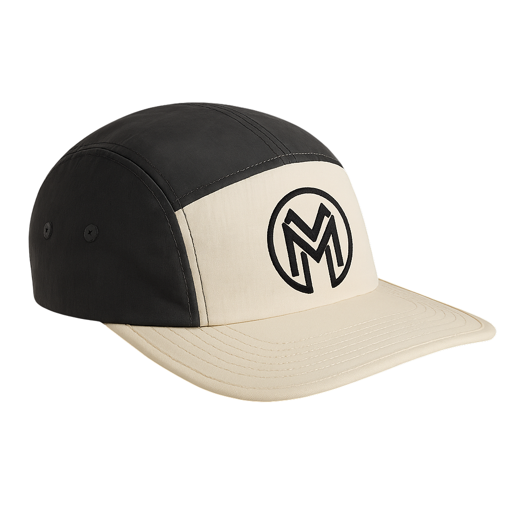 Montenégra Two-Tone Nylon Cap -Premium Black and White