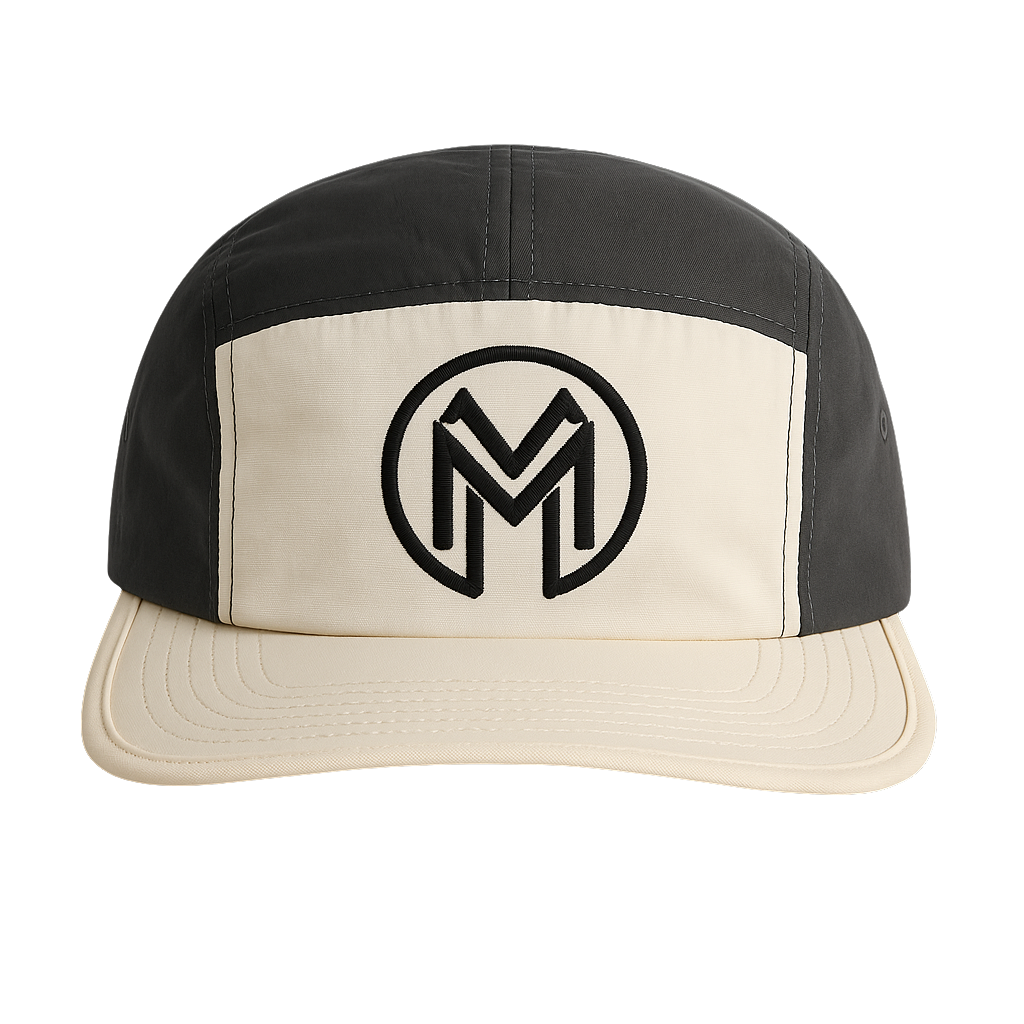 Montenégra Two-Tone Nylon Cap -Premium Black and White