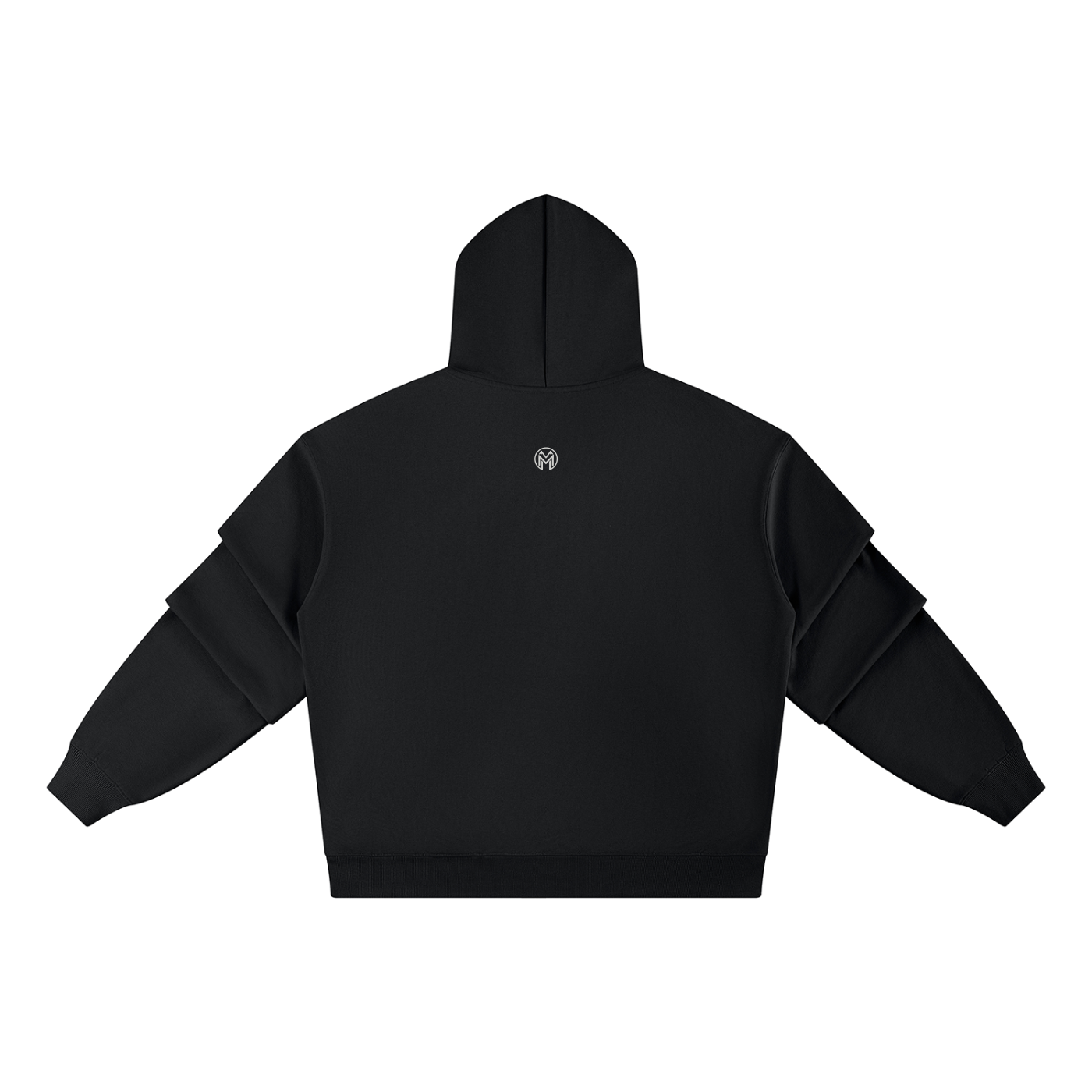 ruched,sleeves,long,hoodie,unisex