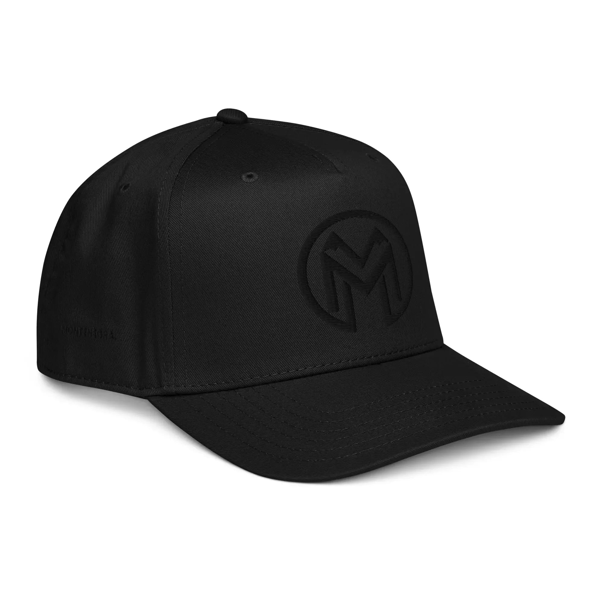5 panel cap - Double Black - Montenégra