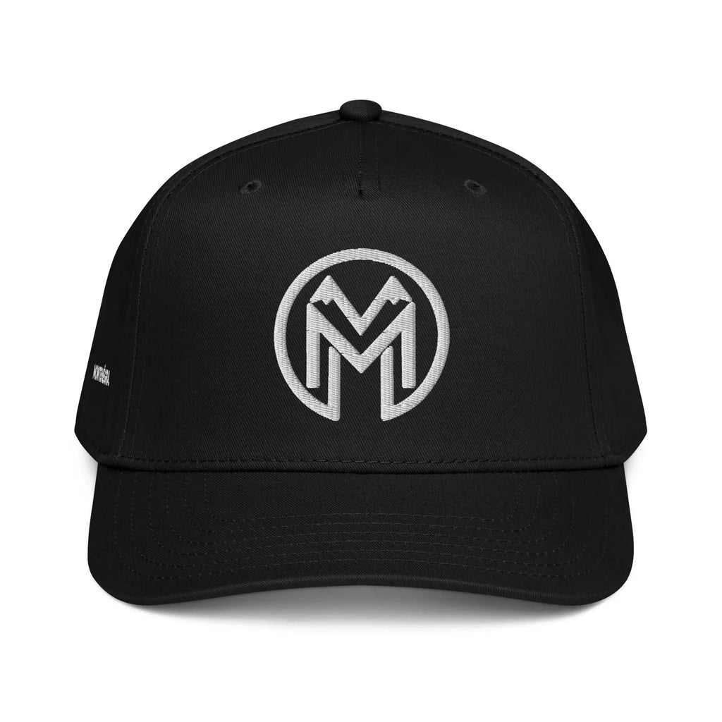 5 panel cap - Premium Black and White - Montenégra