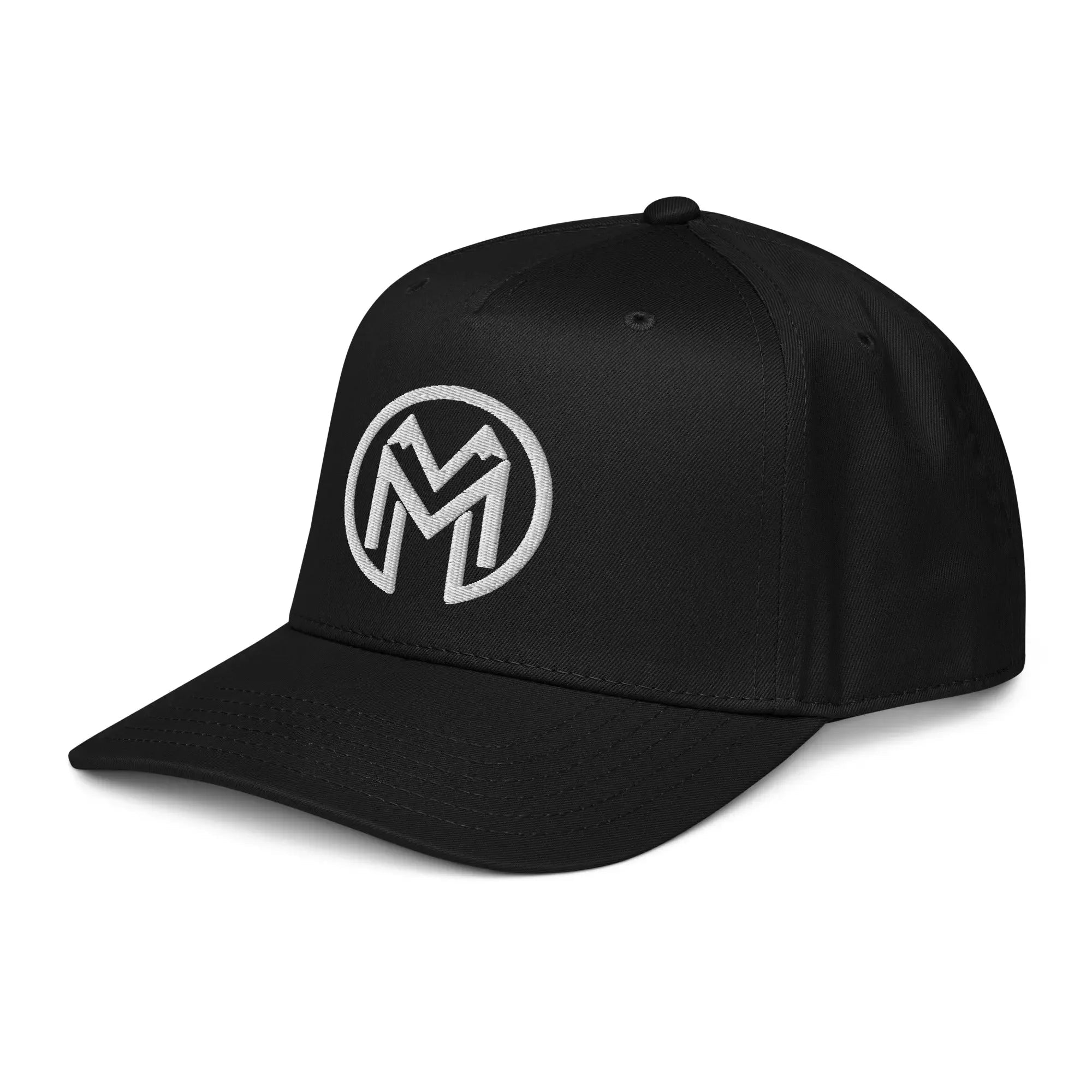 5 panel cap - Premium Black and White - Montenégra