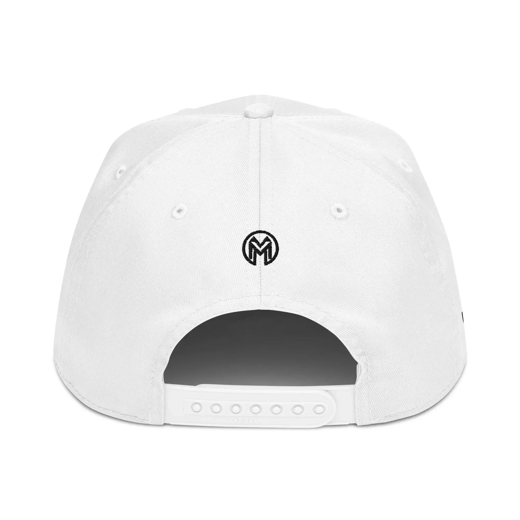 5 panel cap - Silky White and Black - Montenégra