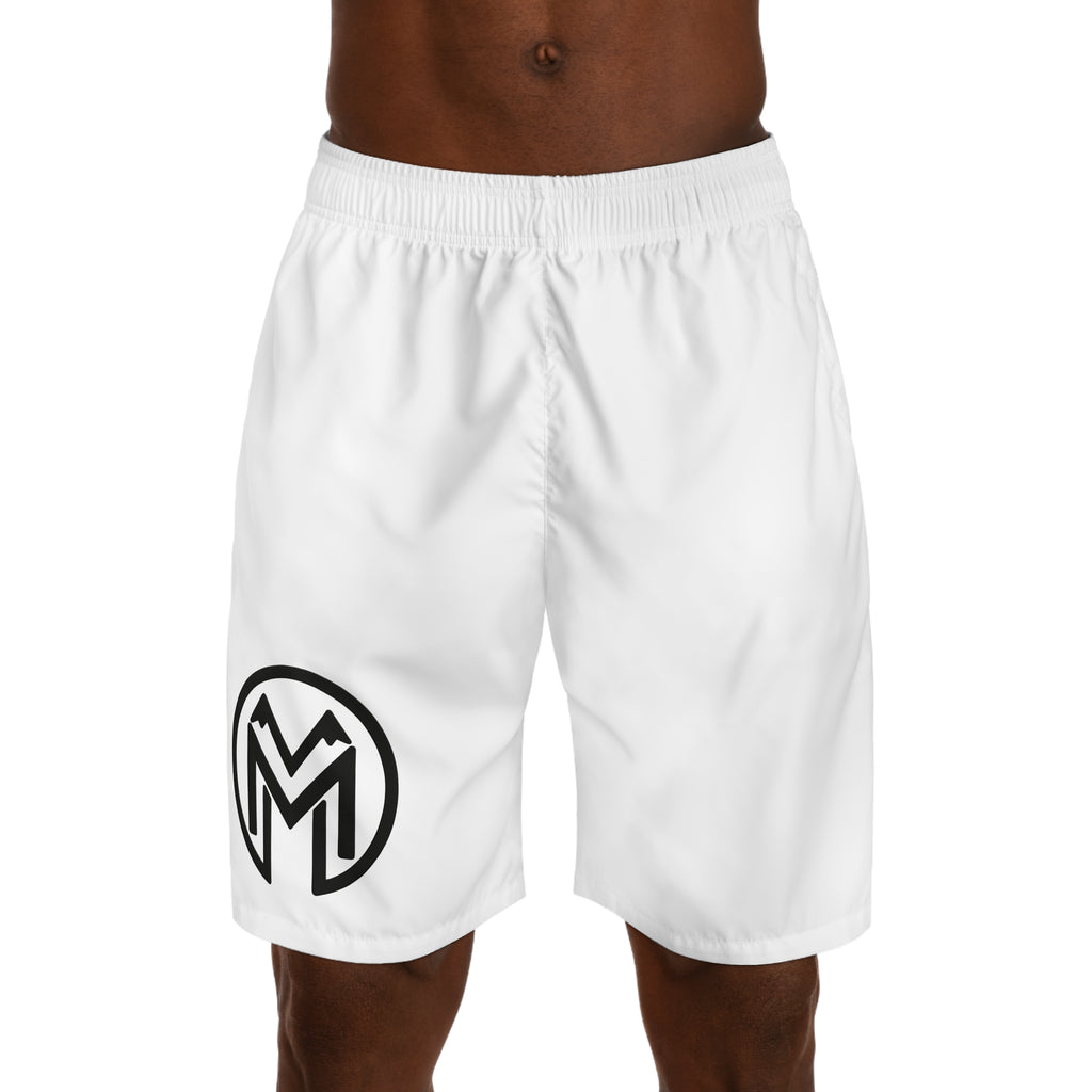 Montenégra Jogger Shorts - Silky White and Black