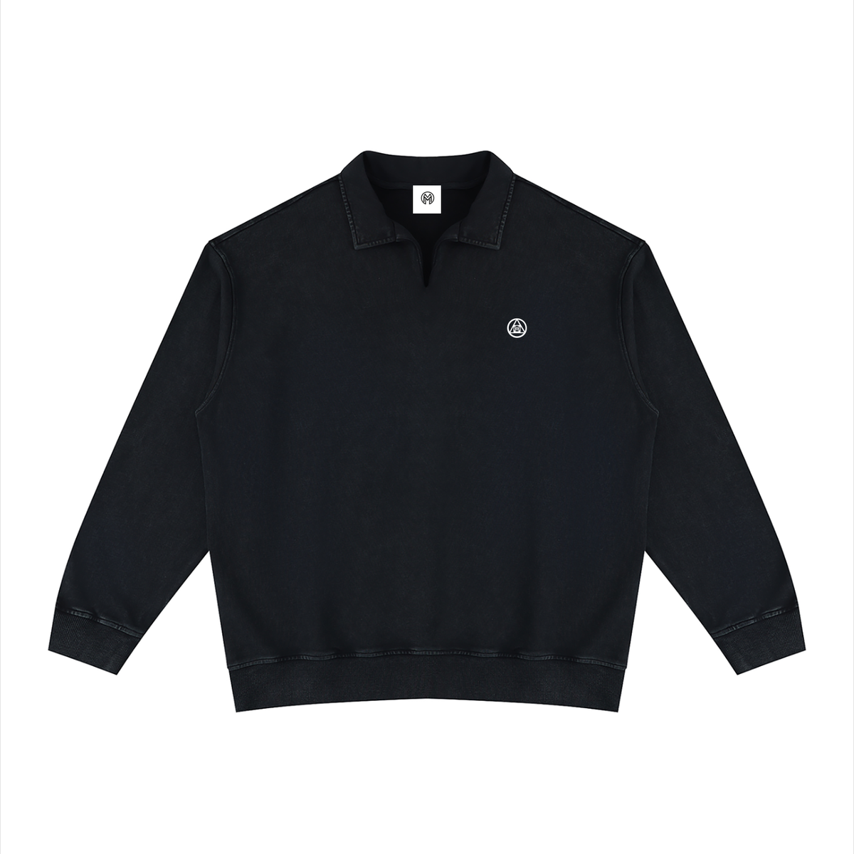 Montenegra Vintage Wash Collared Sweatshirt