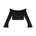 off,shoulder,bell,sleeve,top,women