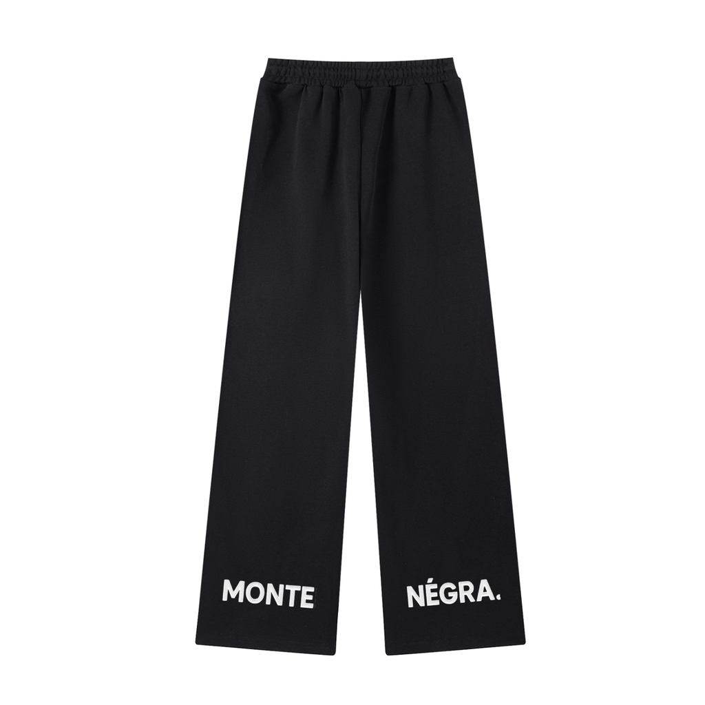 Montenégra Essential Straight-Leg Sweatpants - Premium Black and White - Montenégra