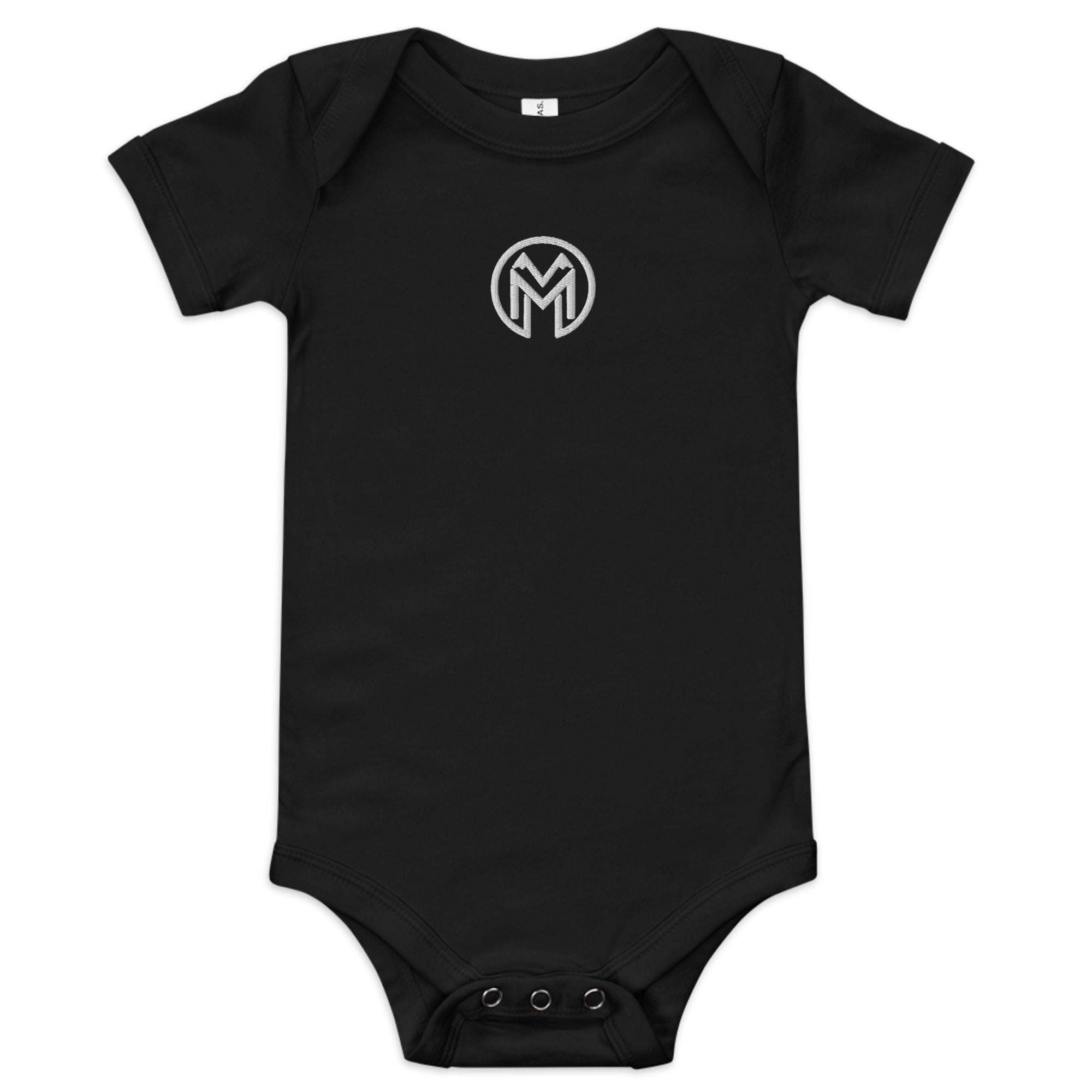 Montenégra Baby short sleeve one piece - Premium Black and White - Montenégra