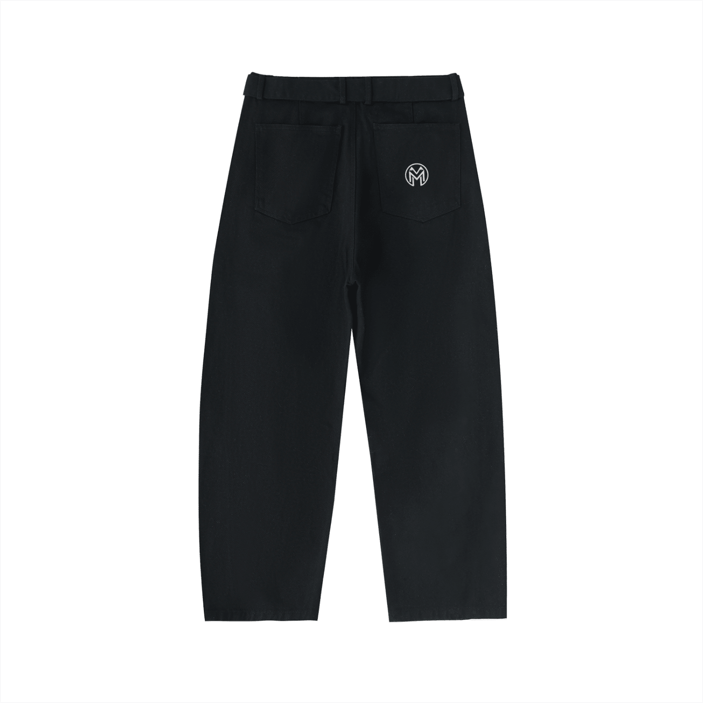 Montenégra Belted Barrel - leg Chino Pants - Premium Black - Montenégra