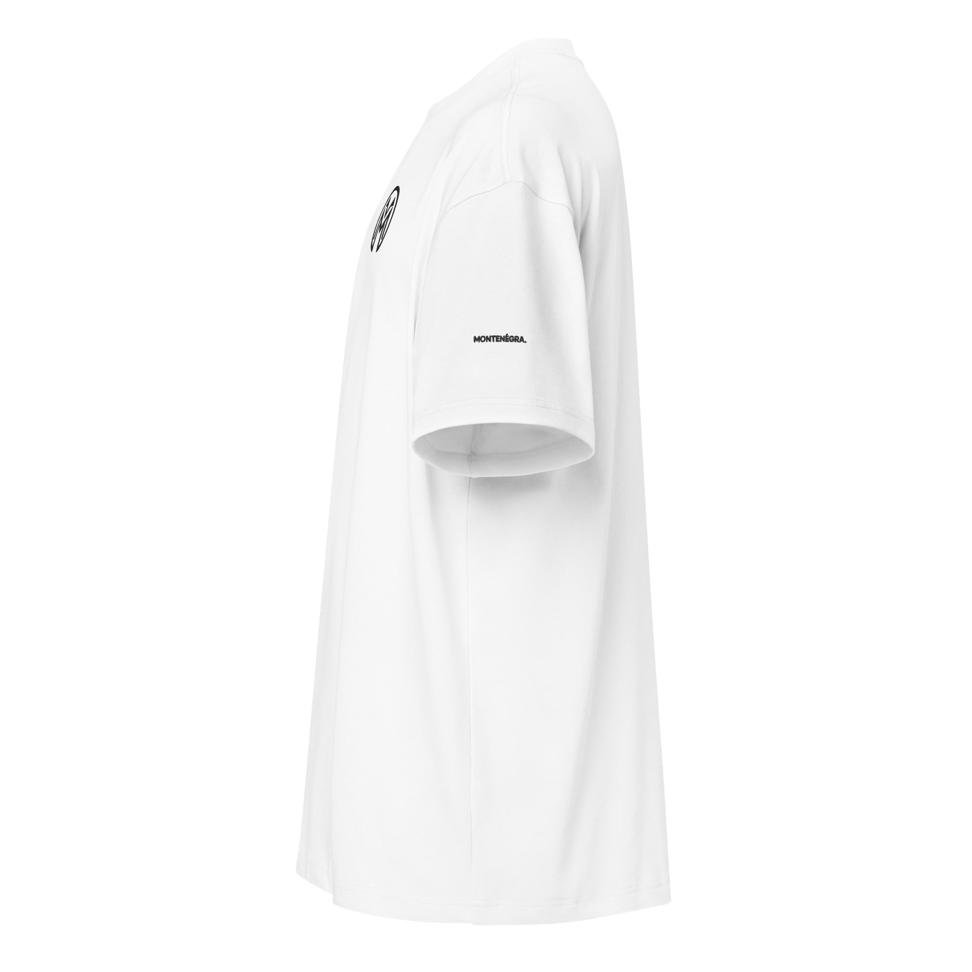 Montenégra box tee - Silky White and Black - Montenégra