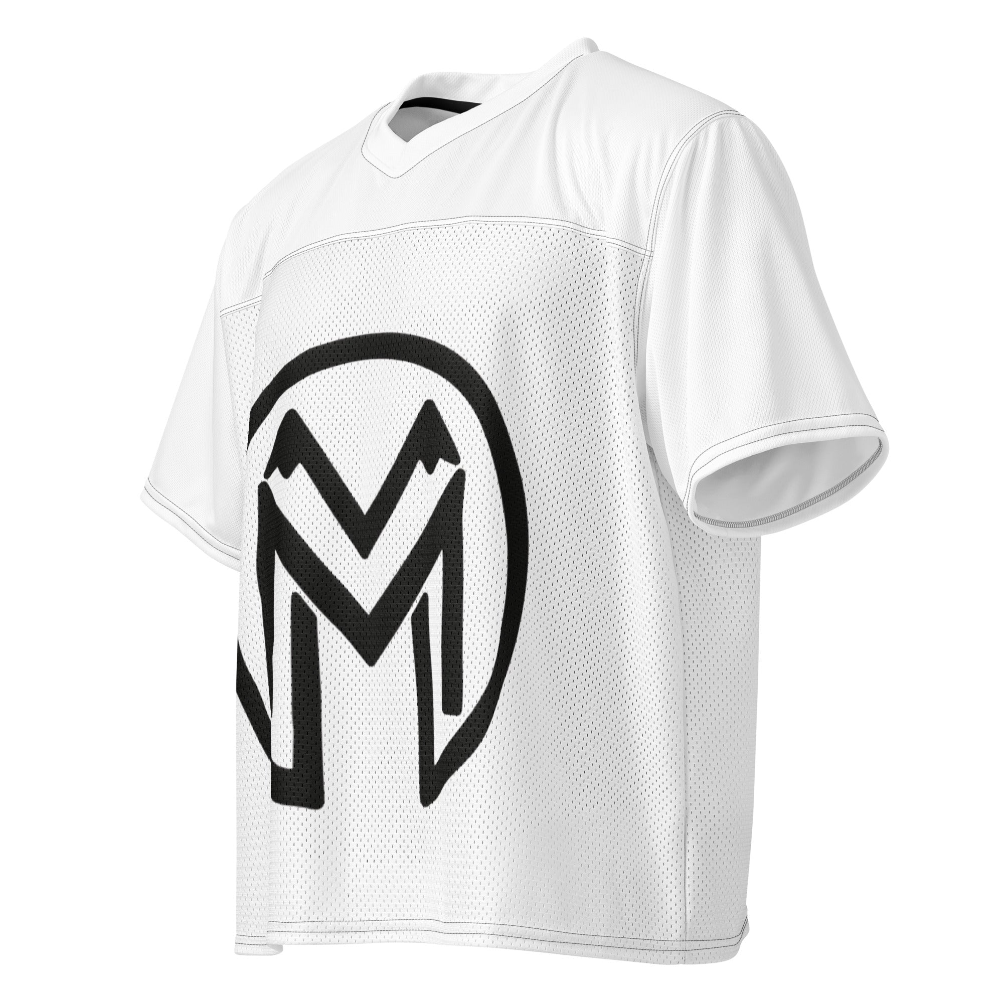 Montenegra Boxy football jersey - Silky White and Black - Montenégra