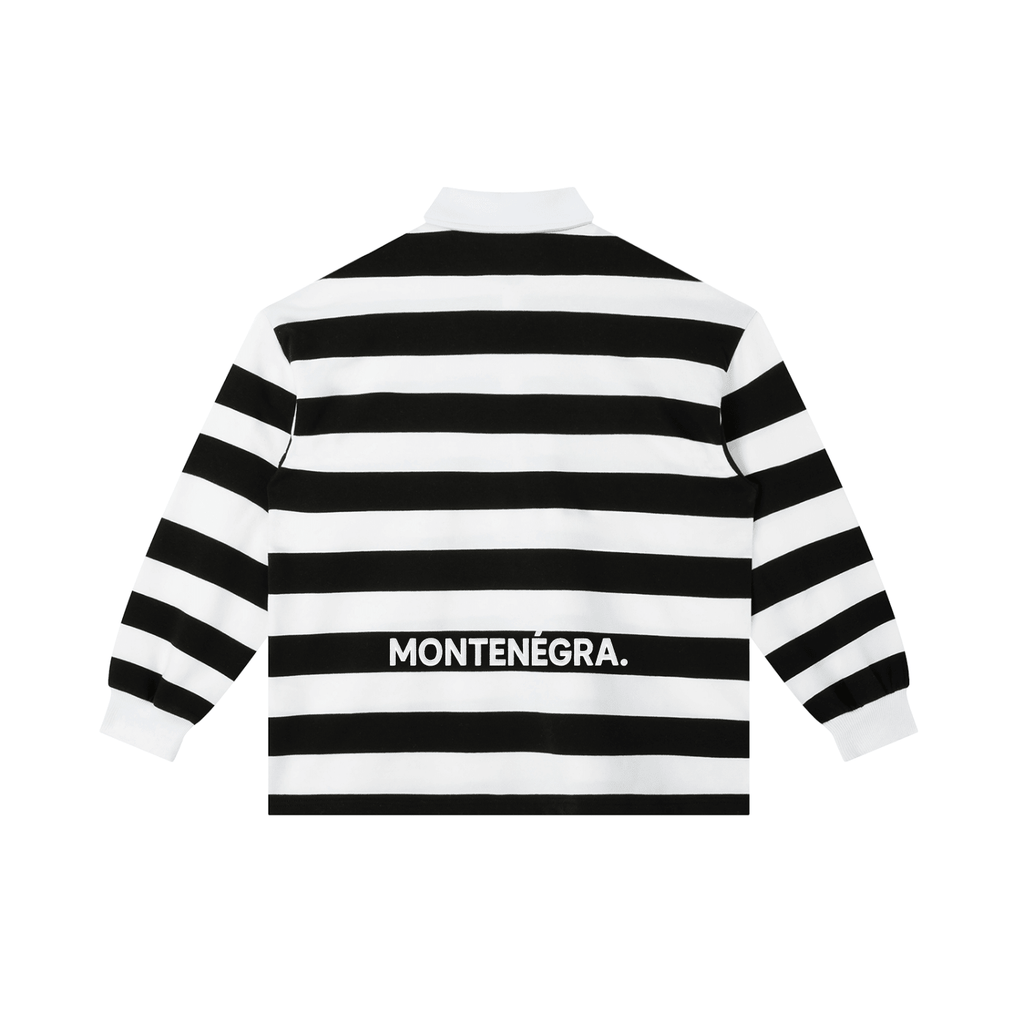 Montenegra Color Block Stripe Polo Shirt - Montenégra