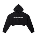 Montenégra Essential Cropped Hoodie - Premium Black and White - Montenégra