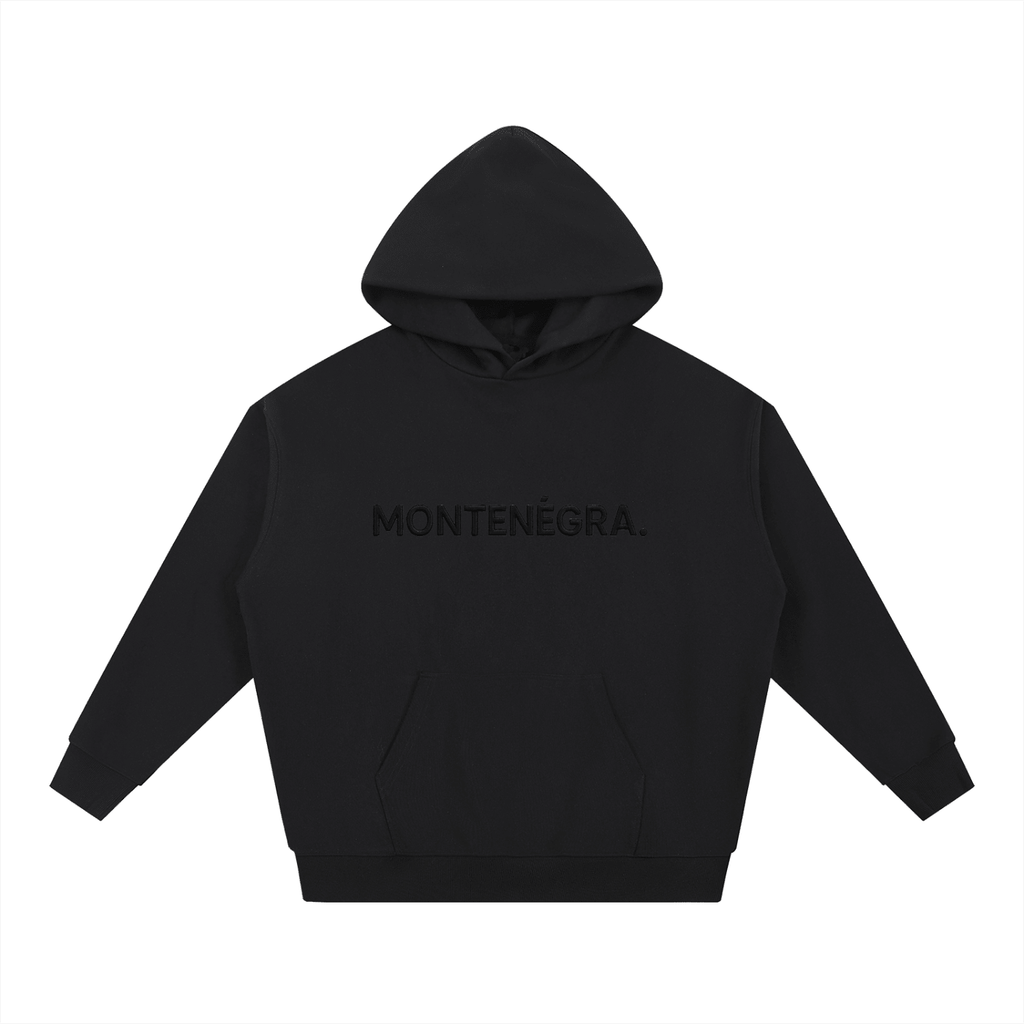 Montenégra Essential Heavyweight Hoodie - Premium Black - Montenégra