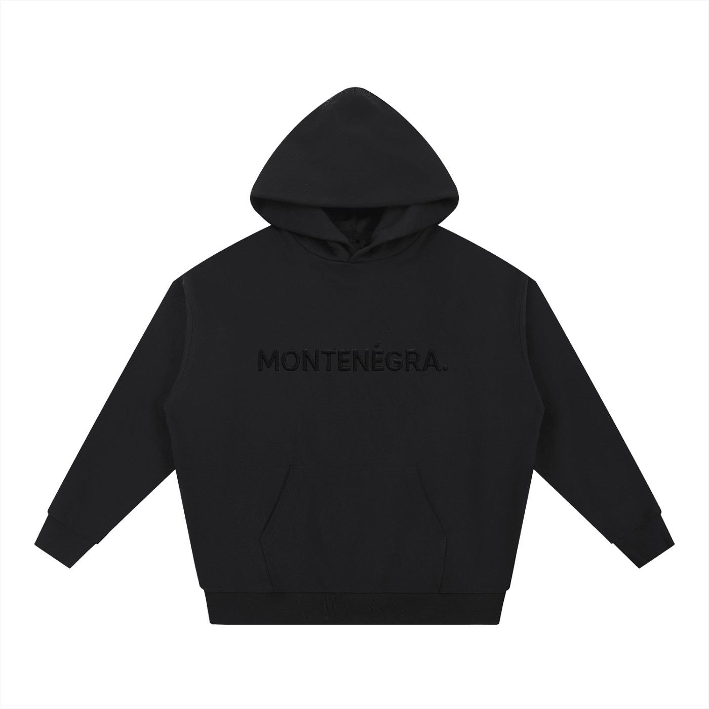 Montenégra Essential Heavyweight Hoodie - Premium Black - Montenégra