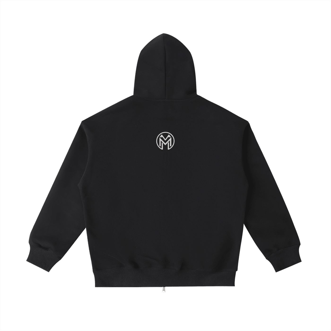 Montenégra Essential Heavyweight Pocket Hoodie - Premium Black and White - Montenégra
