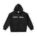 Montenégra Essential Heavyweight Pocket Hoodie - Premium Black and White - Montenégra