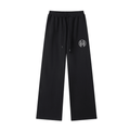 Montenégra Essential Straight - Leg Sweatpants - Premium Black and White - Montenégra