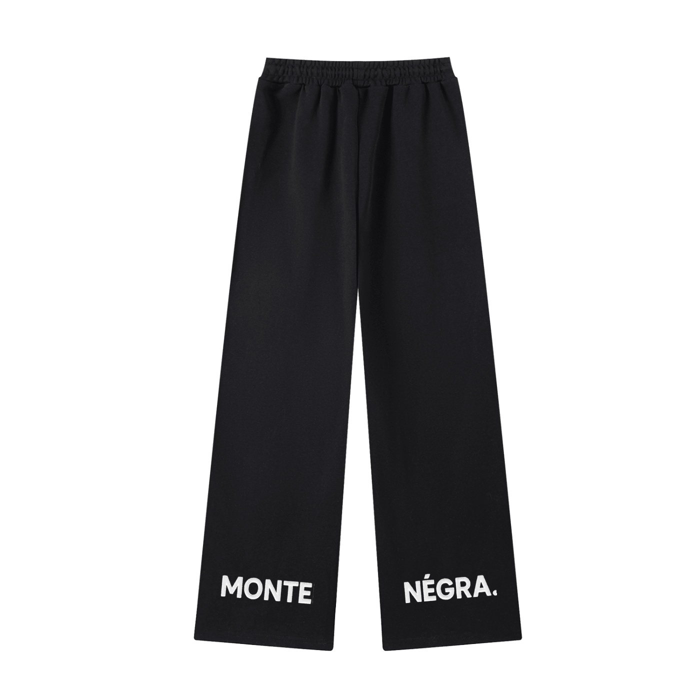 Montenégra Essential Straight - Leg Sweatpants - Premium Black and White - Montenégra