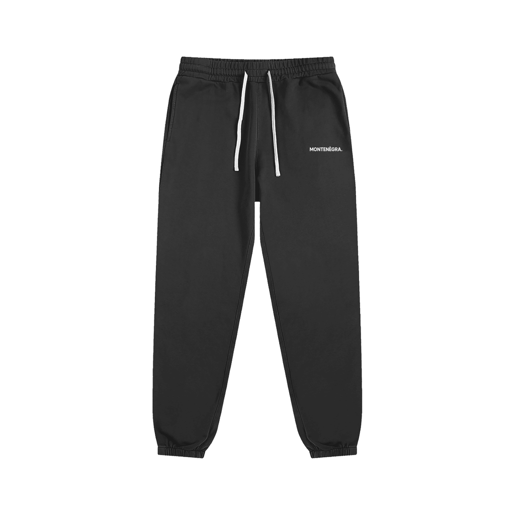 Montenégra Essential Sweatpants - Premium Black and White - Montenégra