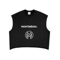 Montenégra French Terry Boxy Tank Top - Premium Black and White - Montenégra