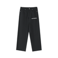 Montenégra Heavyweight Cotton Straight - Leg Pants - Premium Black and White - Montenégra