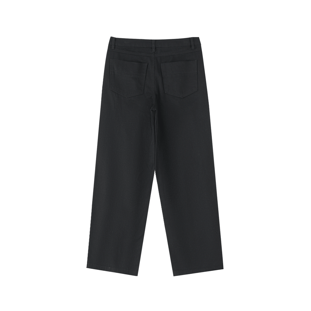 Montenégra Heavyweight Cotton Straight - Leg Pants - Premium Black and White - Montenégra