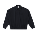 Montenégra Heavyweight Fleece Polo Sweatshirt - Premium Black - Montenégra