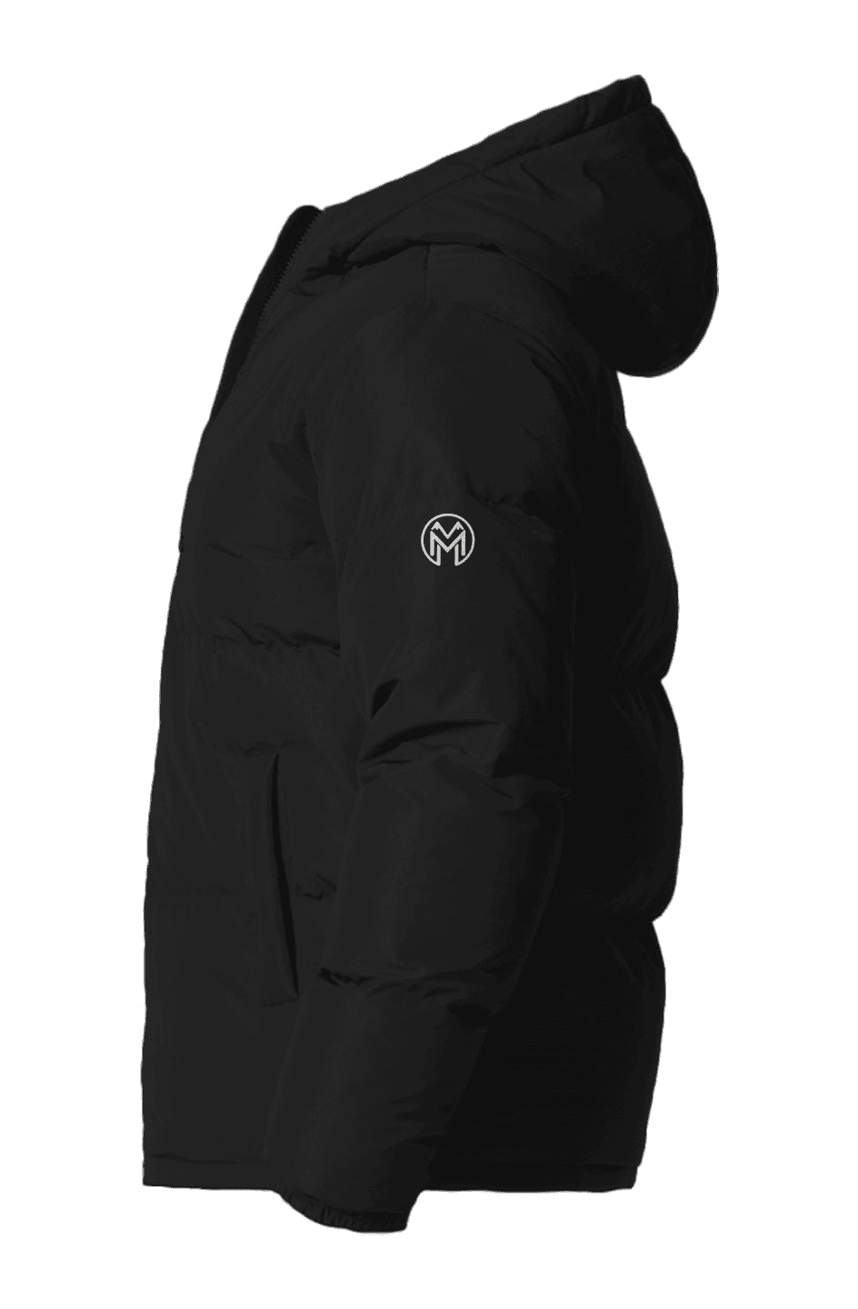 Montenégra Hooded Puffer Jacket - Premium Black and White - Montenégra