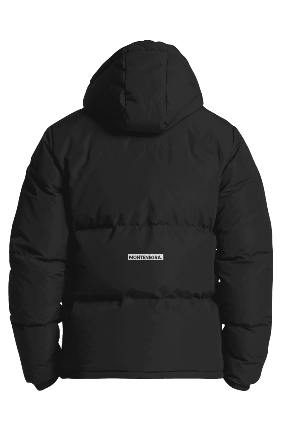 Montenégra Hooded Puffer Jacket - Premium Black and White - Montenégra