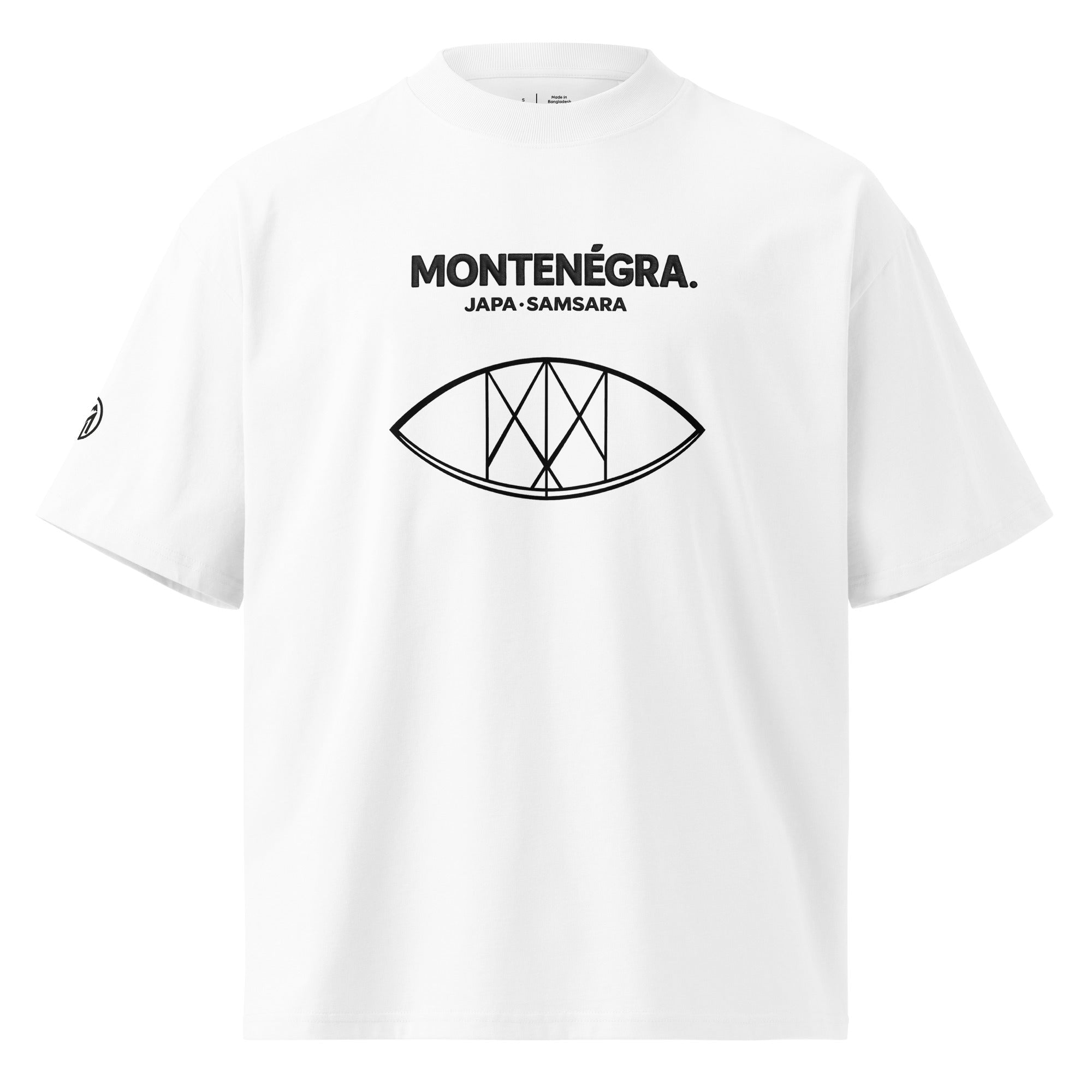 Montenégra Japa organic oversized high neck t-shirt - Montenégra