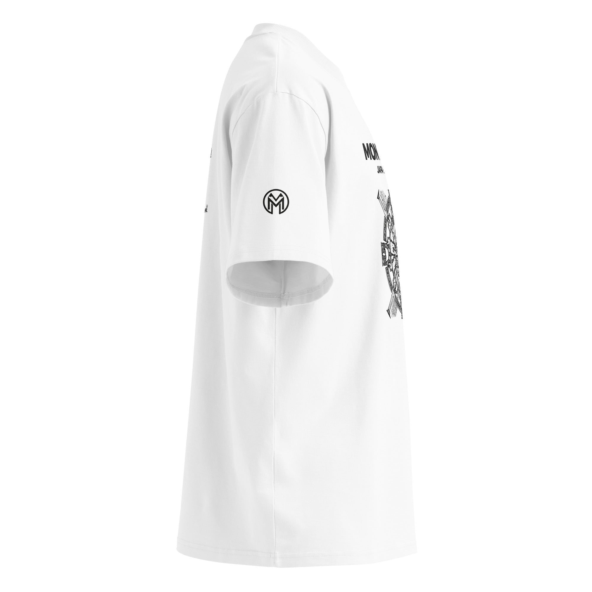Montenégra Japa Samara Unisex organic oversized high neck t-shirt - Montenégra