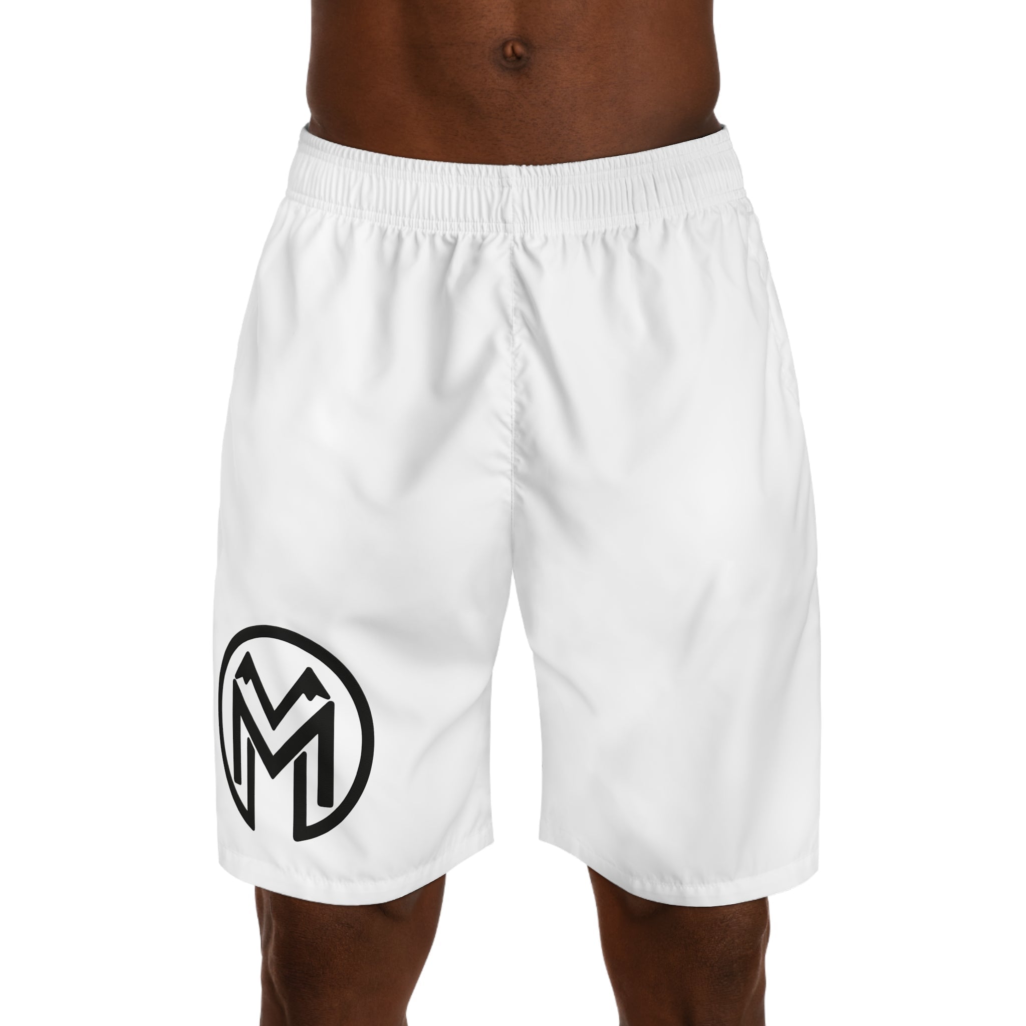 Montenégra Jogger Shorts - Silky White and Black - Montenégra