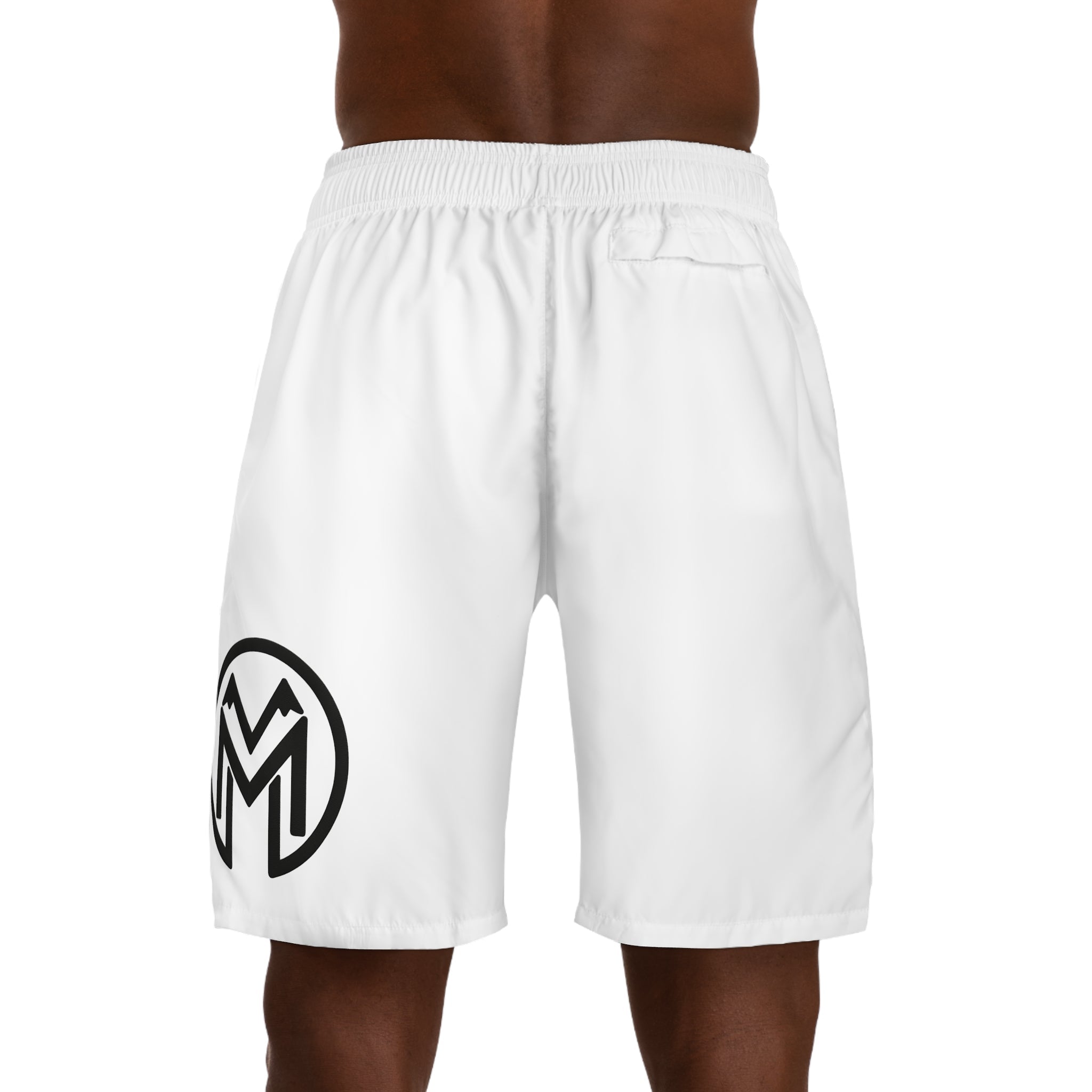 Montenégra Jogger Shorts - Silky White and Black - Montenégra