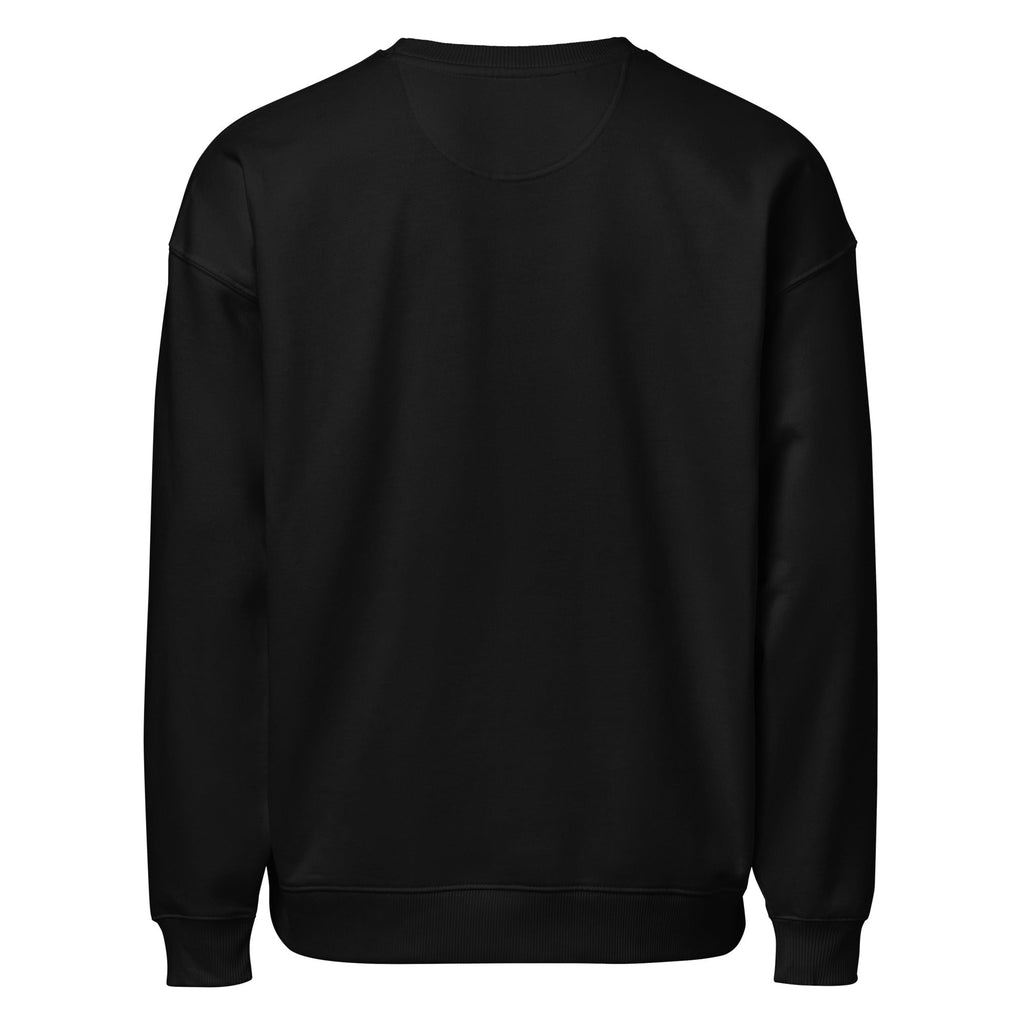 Montenégra Large Print organic oversized sweatshirt - Premium Black and White - Montenégra