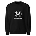 Montenégra Large Print organic oversized sweatshirt - Premium Black and White - Montenégra