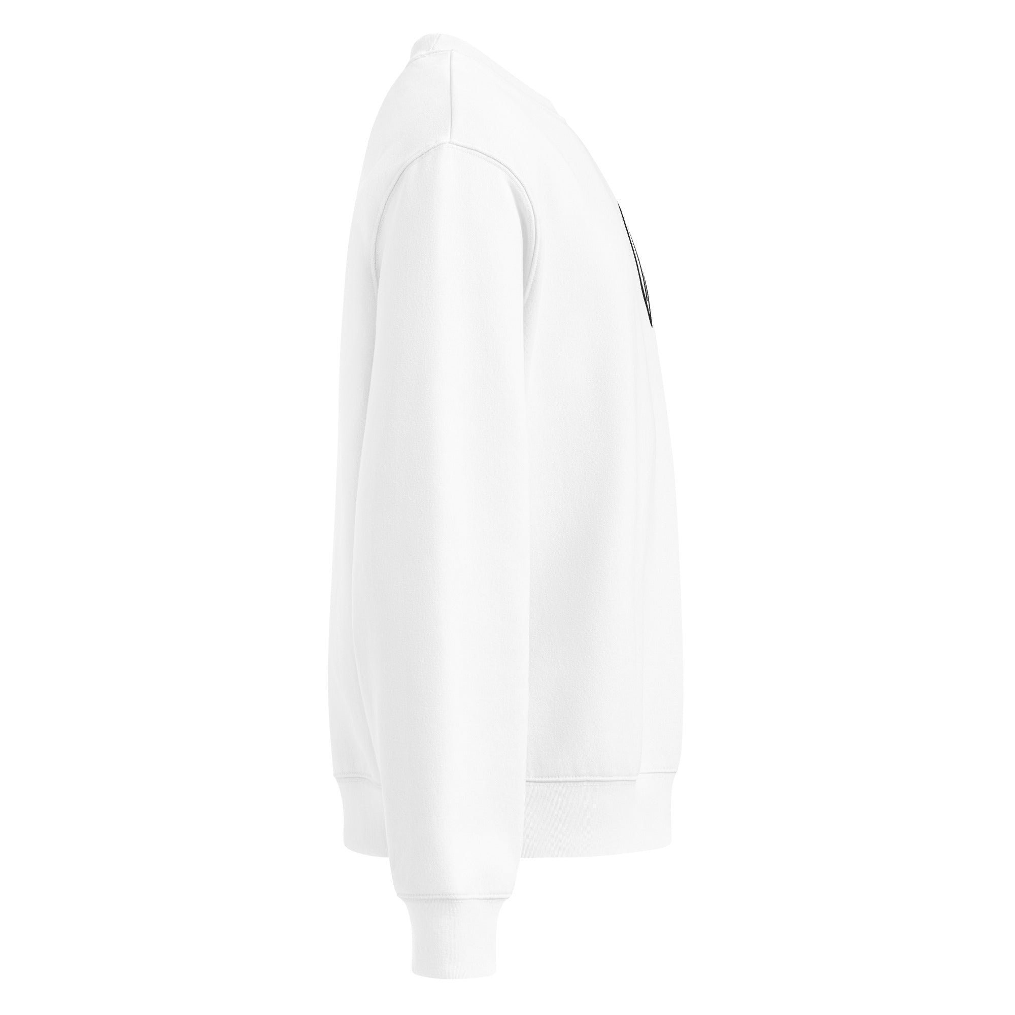 Montenégra oversized heavyweight sweatshirt - Silky White and Black - Montenégra