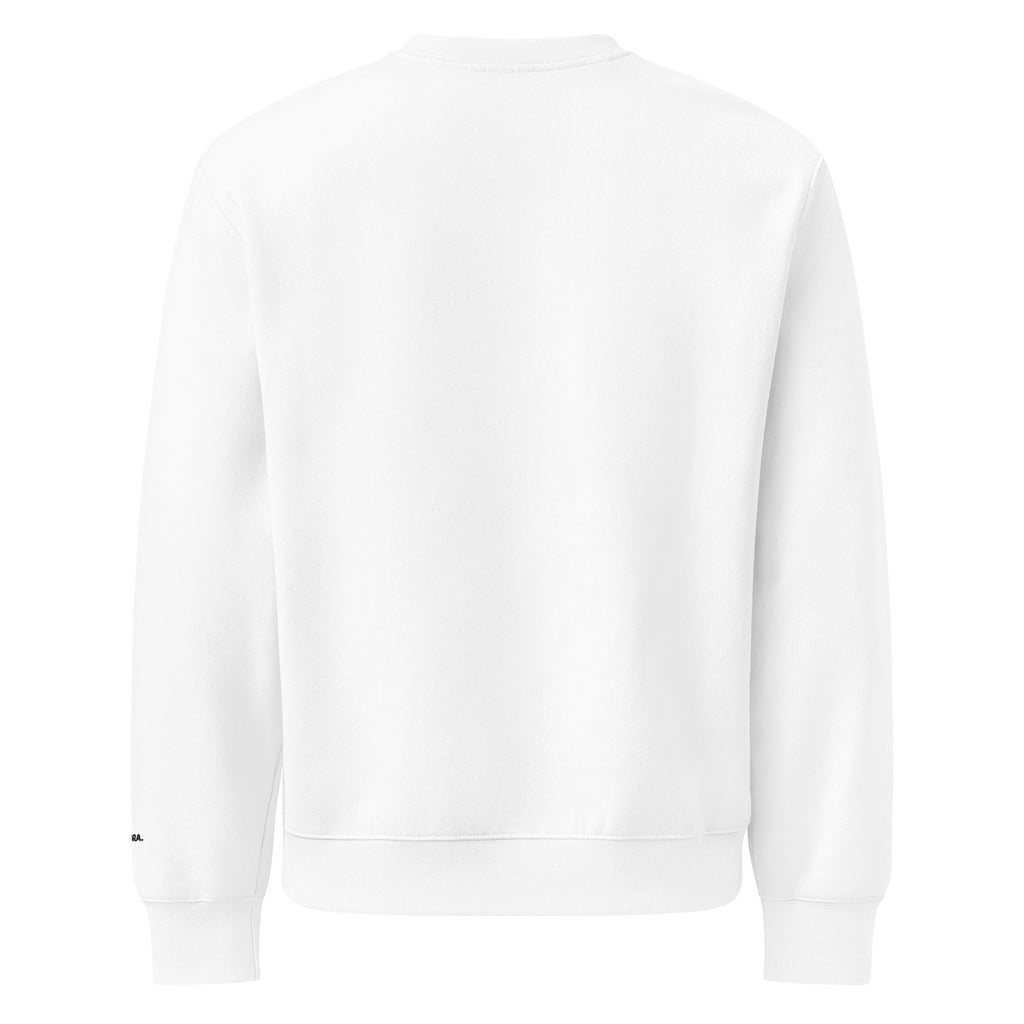 Montenégra oversized heavyweight sweatshirt - Silky White and Black - Montenégra