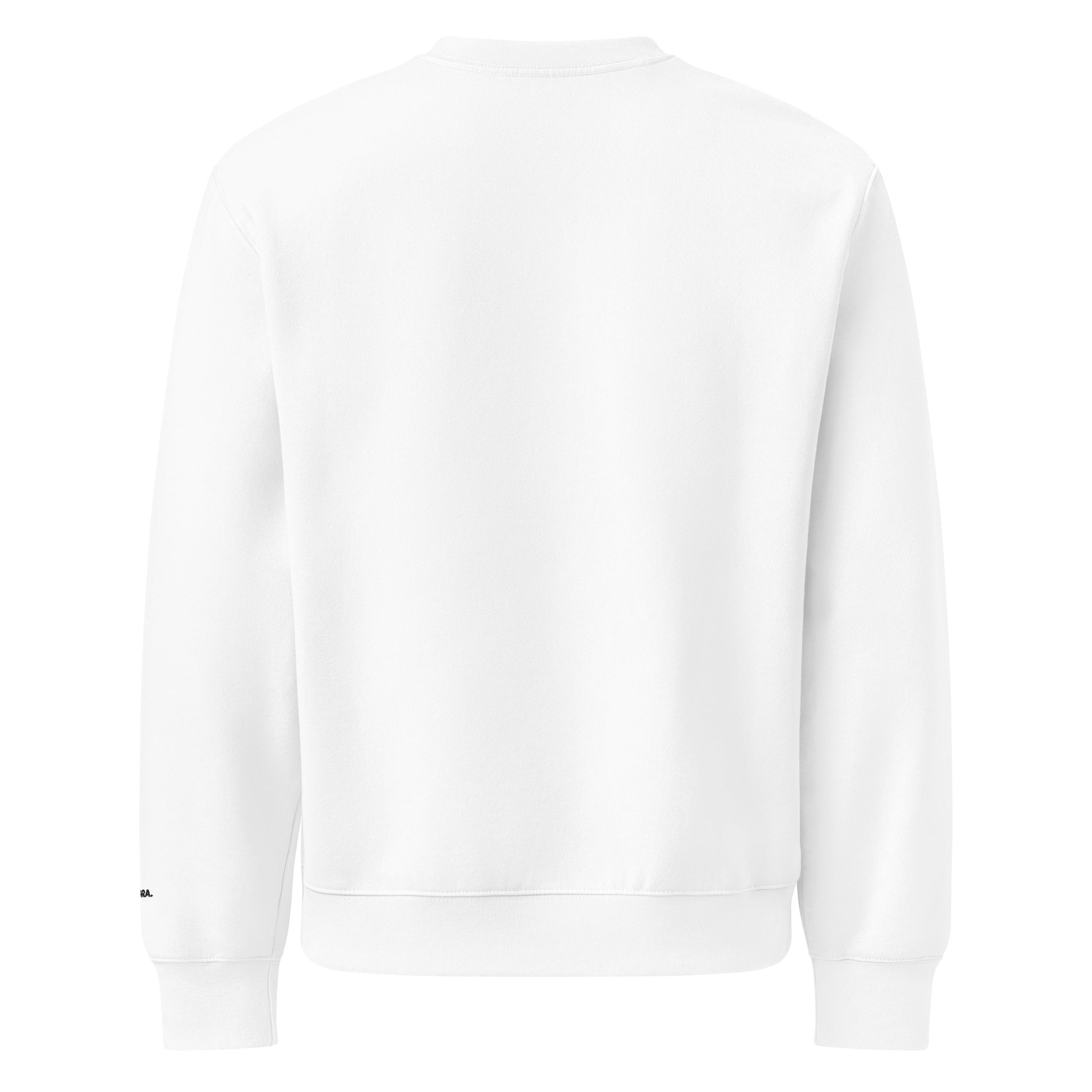 Montenégra oversized heavyweight sweatshirt - Silky White and Black - Montenégra