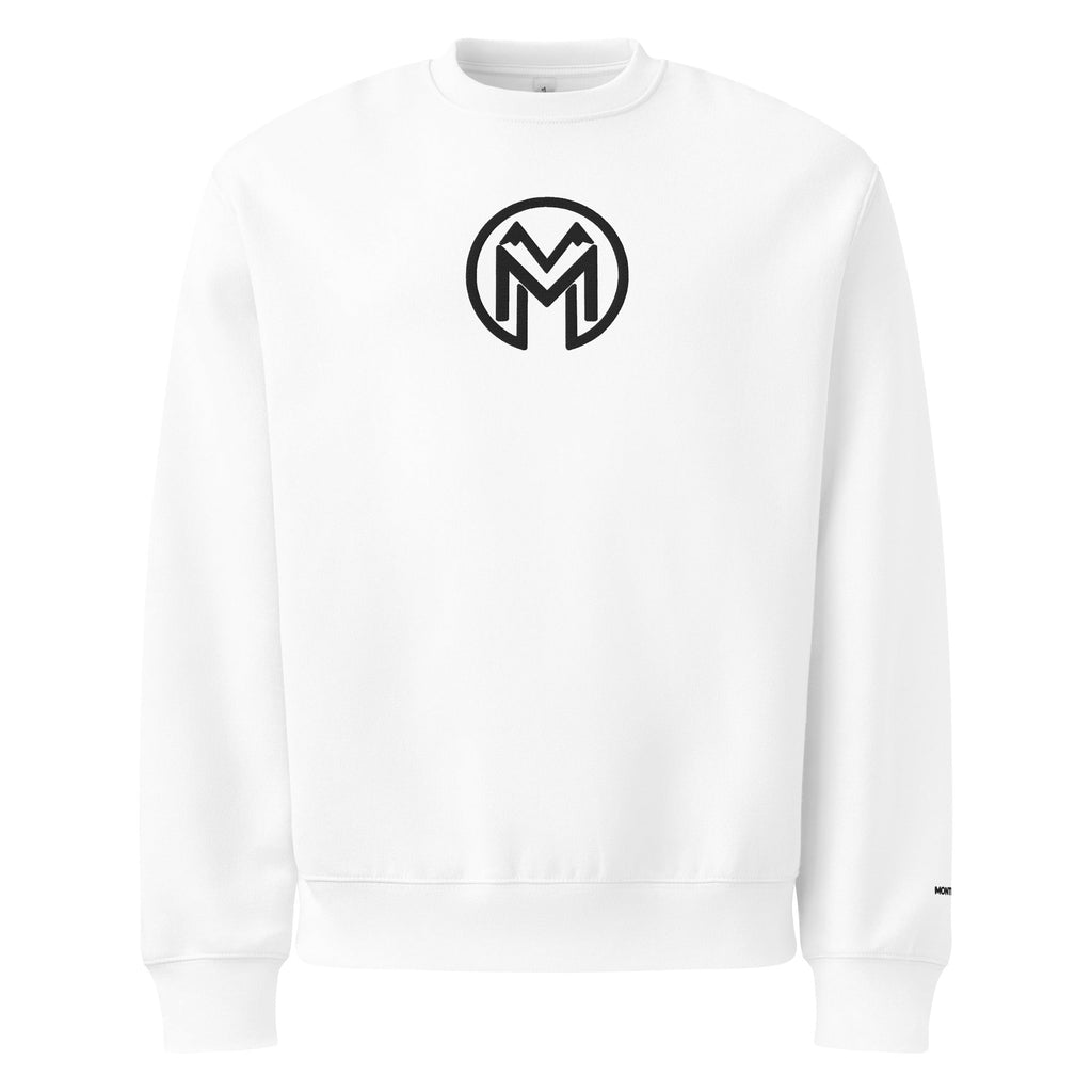 Montenégra oversized heavyweight sweatshirt - Silky White and Black - Montenégra