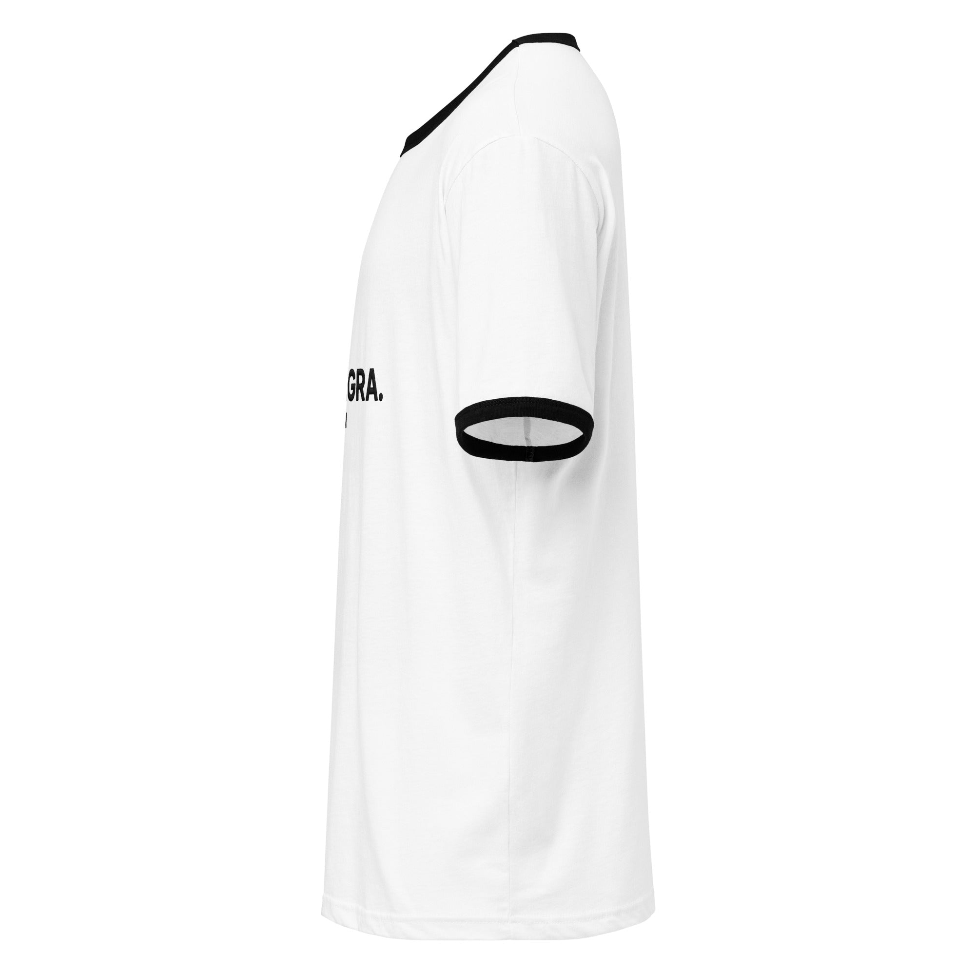 Montenégra Ringer t-shirt - Silky White and Black - Montenégra