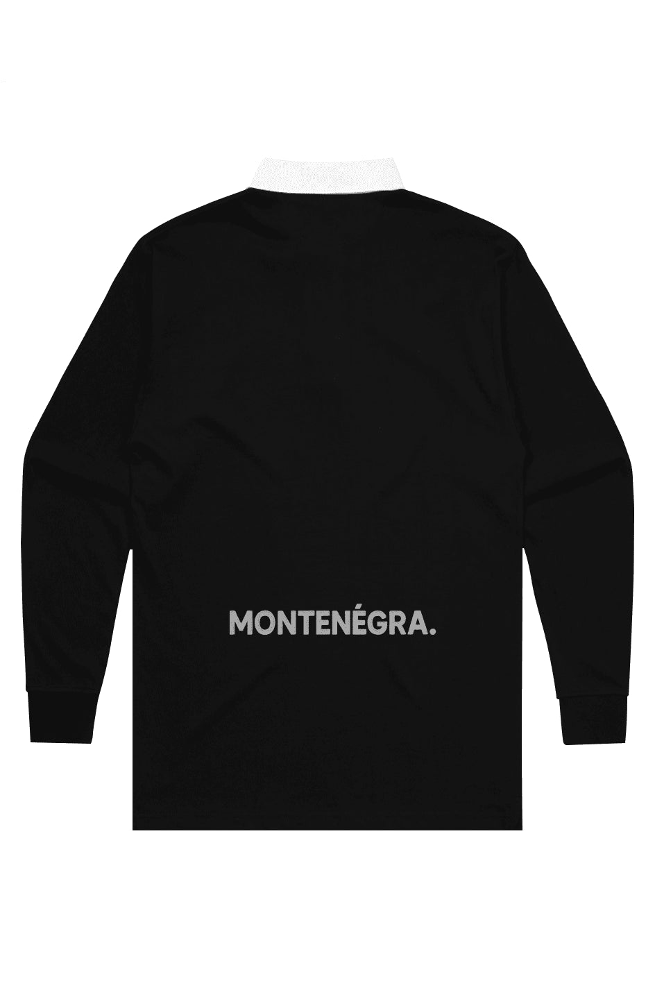 Montenégra Rugby Jersey - Premium Black and White - Montenégra