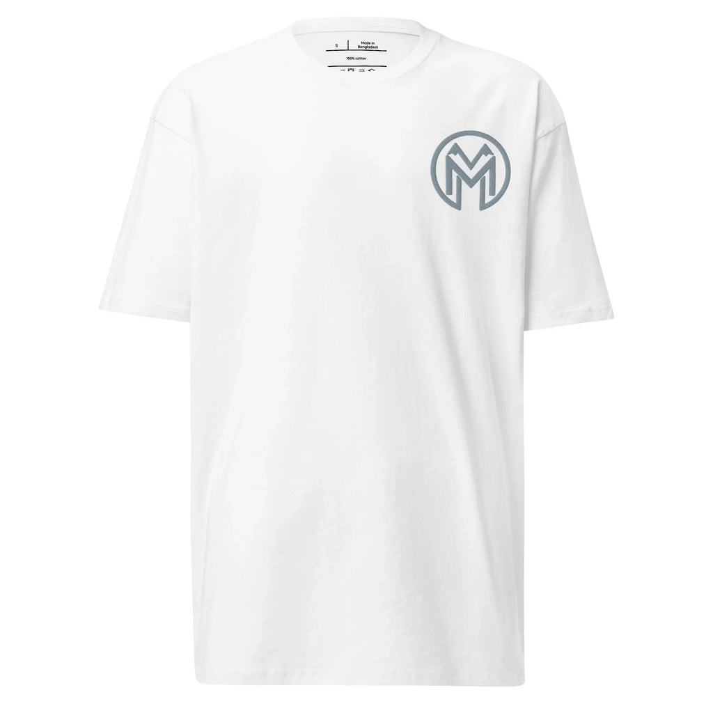 Montenegra Tee - Silky White and Grey - Montenégra