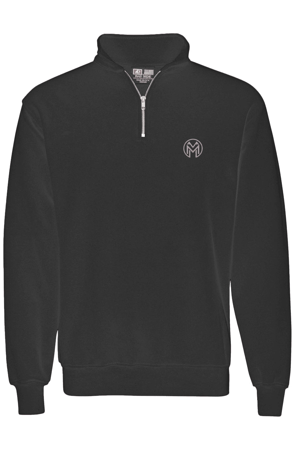 Montenégra USA Made Quarter Zip Pullover - Premium Black and White - Montenégra