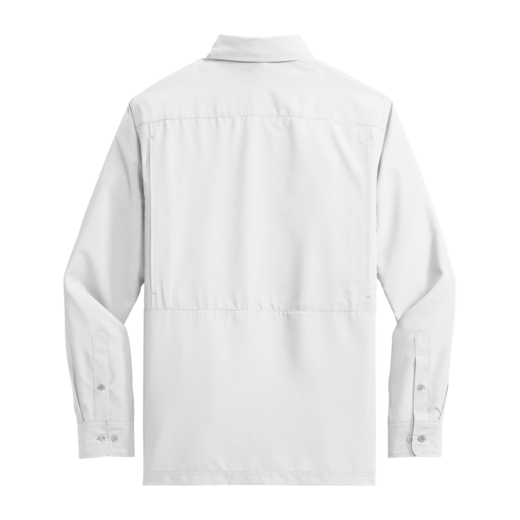 Montenégra X Port Authority® Men's Long Sleeve Shirt - Silky White and Black - Montenégra