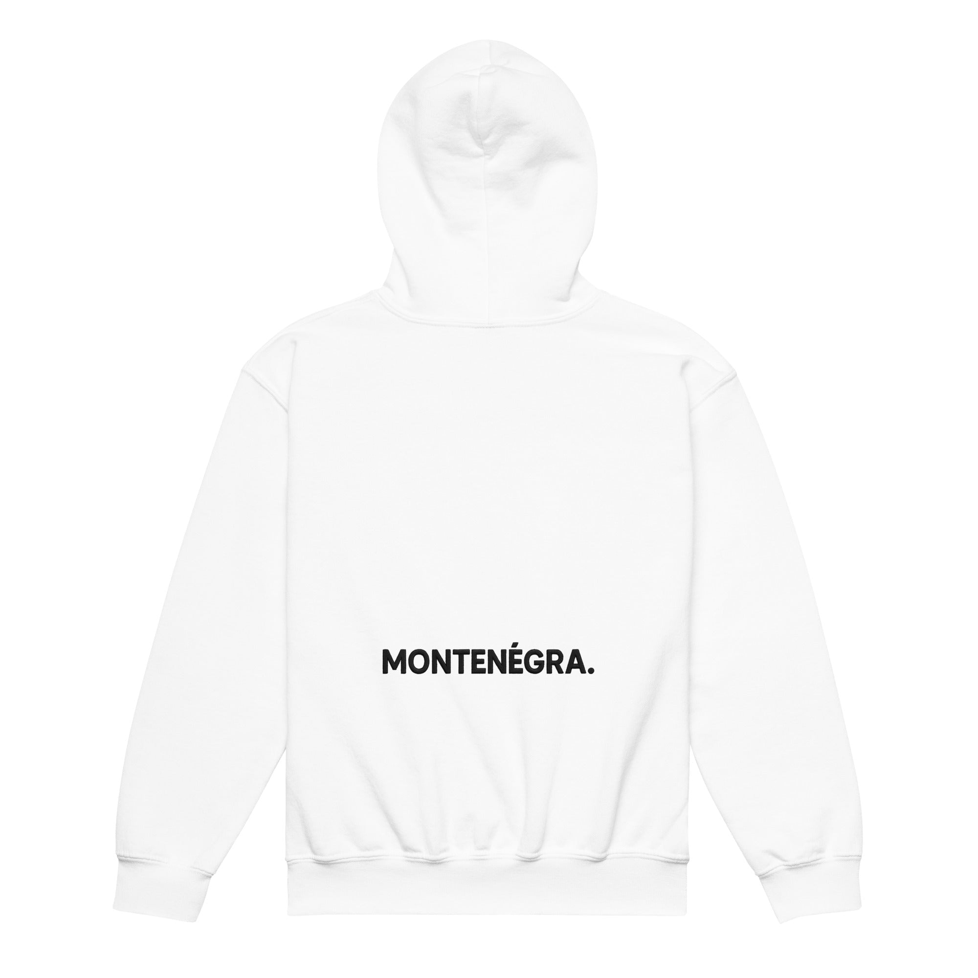 Montenégra Youth heavy blend hoodie - Silky White and Black - MontenégraMontenégra