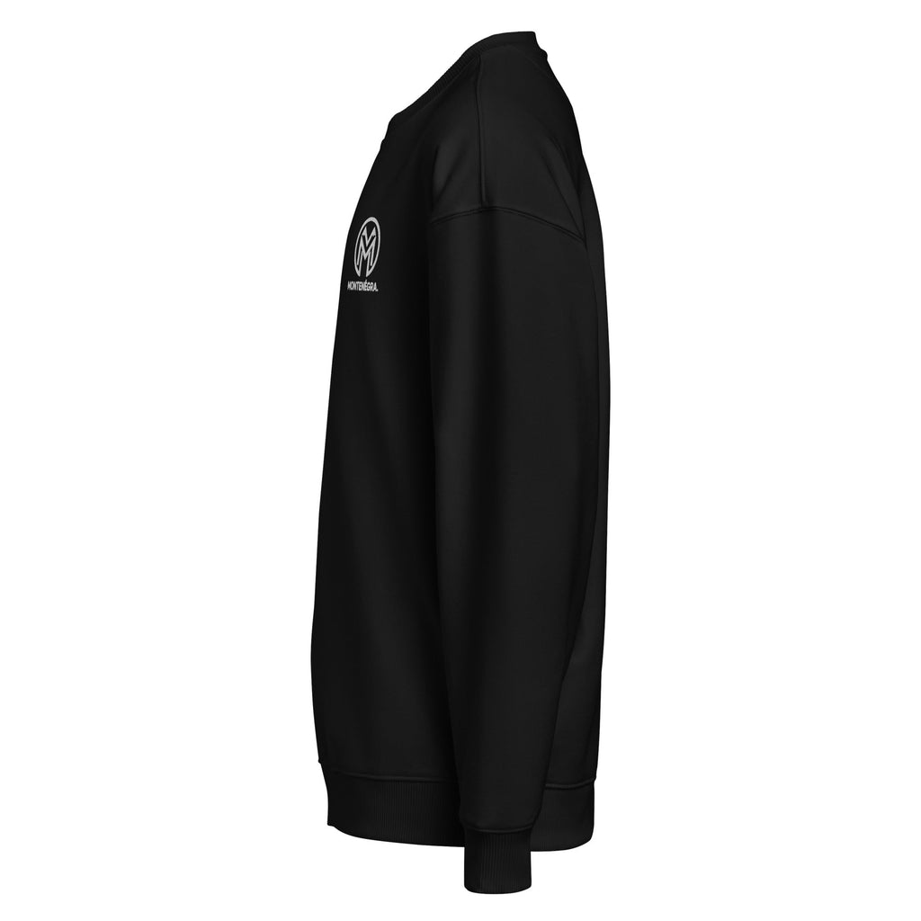 Montrnégra organic oversized sweatshirt - Premium Black and White - Montenégra