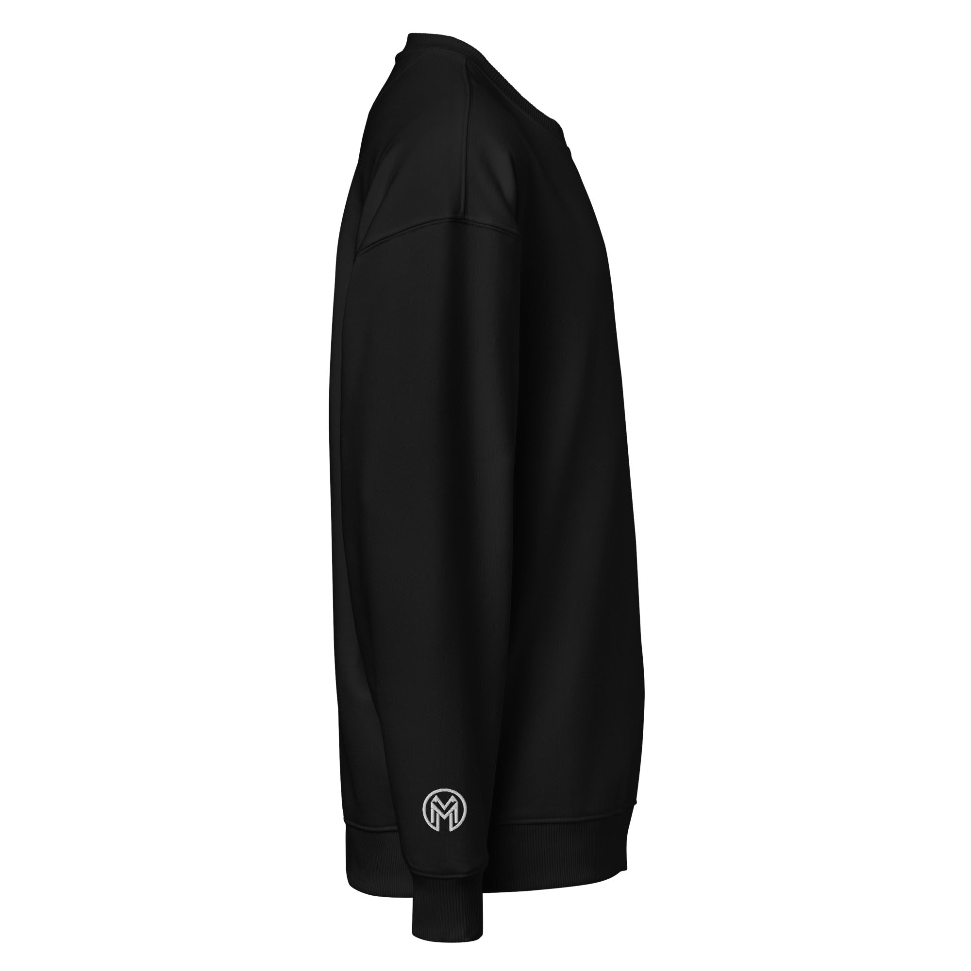 Montrnégra organic oversized sweatshirt - Premium Black and White - Montenégra
